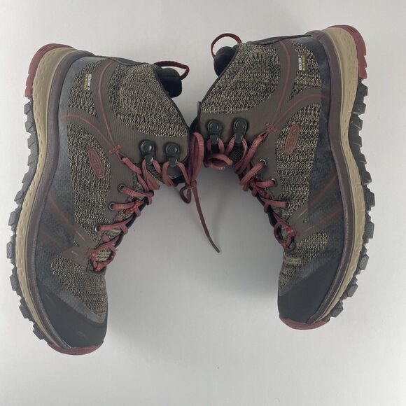 Keen Boots Womens 7.5 Terradora Mid Waterproof Hiking Brown Comfort 1017687 - Picture 4 of 6